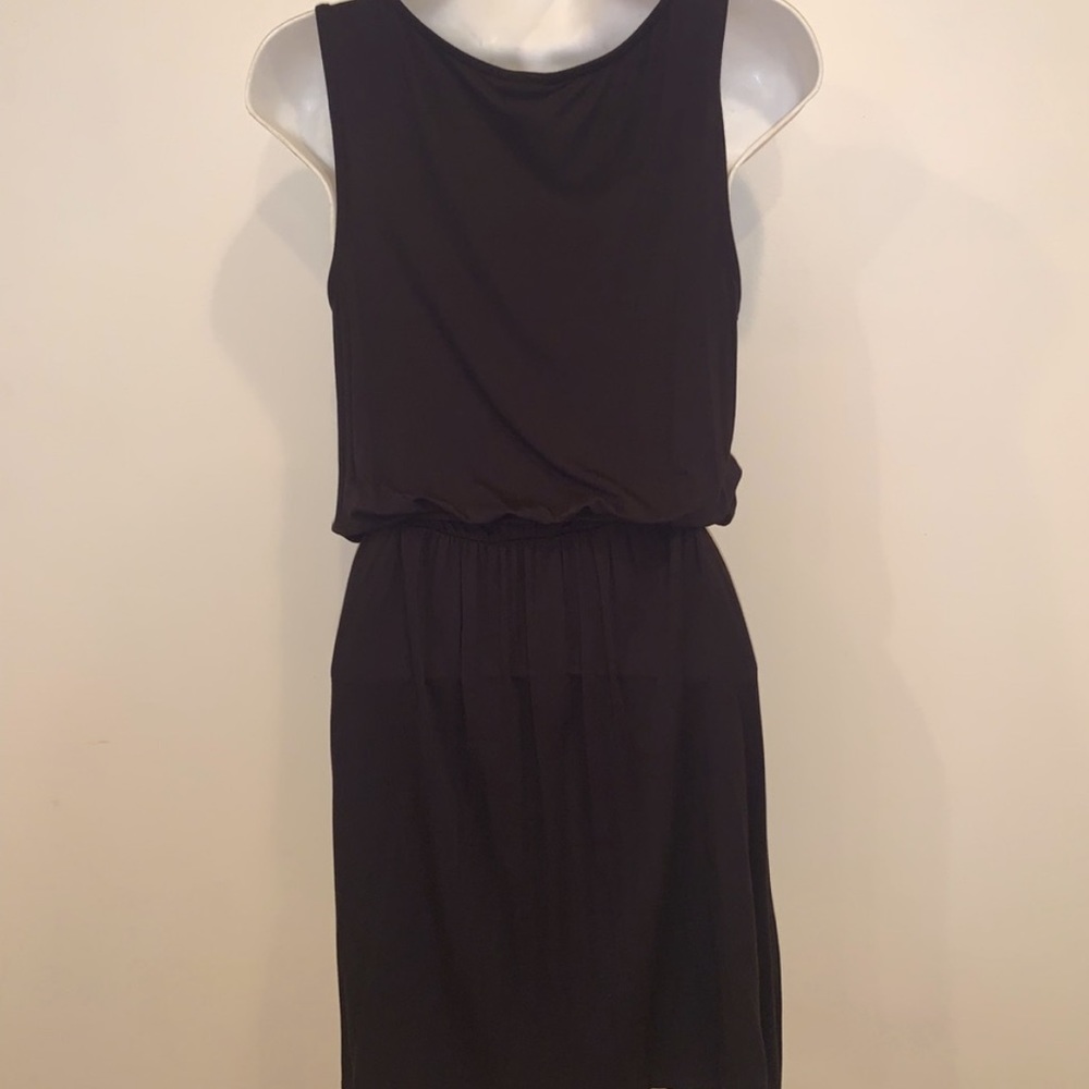 Merona Cotton Tank Knit T Shirt Dress - Black - Picture 4 of 12